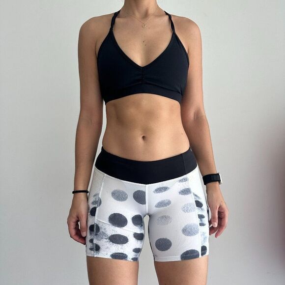 Lululemon Dart & Dash shorts Black white Dot - Picture 1 of 8
